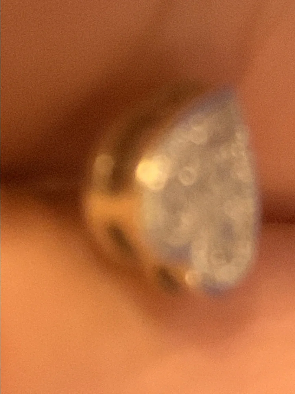 Heart Pavé Stud Earring  single earring